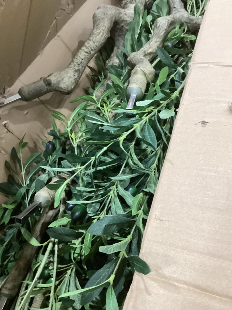 Condition photo showing As Is for Artificial Olive Tree Fake Tree Interior Decoration Tree Artificial Tree Fauk Tree (9ft)