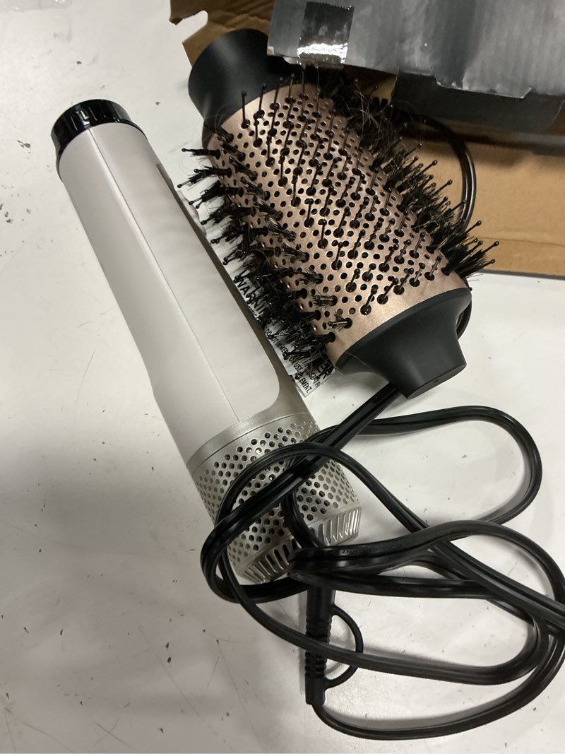 Condition photo showing As Is for remington shine therapy hair dryer brush 2.4” oval hot air brush keratin argan oil ionic anti-frizz ceramic volumizer 1100w blowout styler for smooth frizz-free salon hair