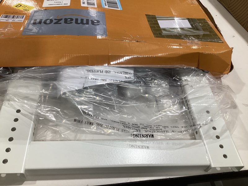 Condition photo showing As Is for jeacent universal window air conditioner support bracket no drilling ,no tools, heavy-duty window ac bracket supports up to 200lbs, fits single or double hung windows