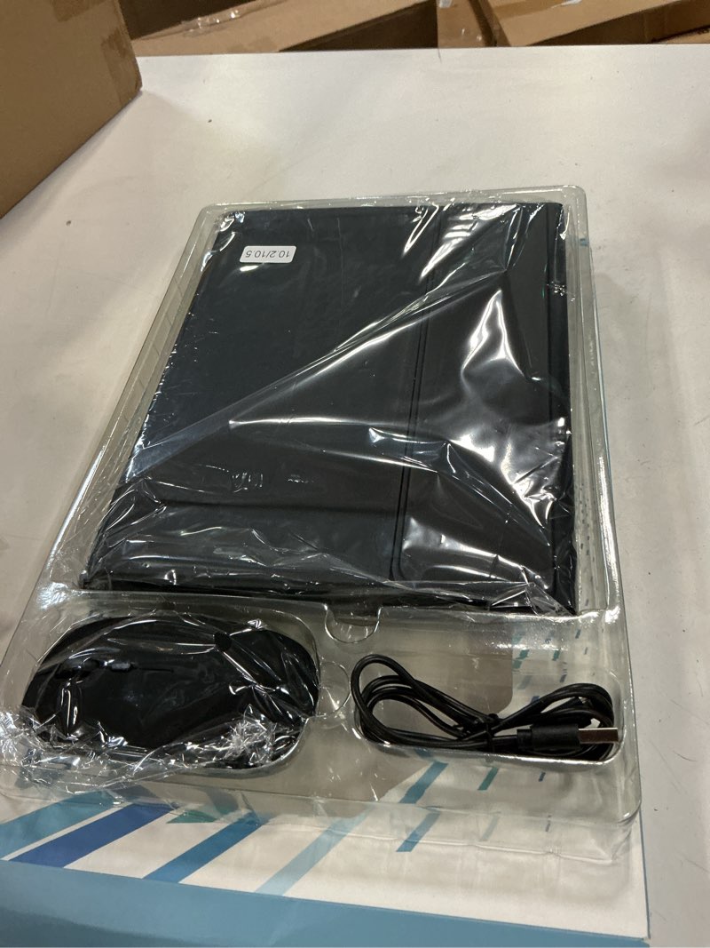 Condition photo showing Good Condition for for iPad 9th / 8th / 7th Generation 10.2 inch & iPad Air 3rd Gen & iPad Pro 10.5 inch Case with Keyboard 7 Color Backlit - Built in Pencil Holder with Mouse (Black) iPad 9th/8th/7th & Pro 10.5 & Air 3rd -10.2/10.5" Black
