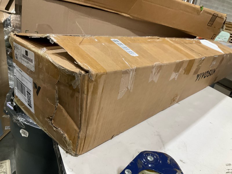 Condition photo showing As Is for vivosun s448 4x4 grow tent, 48"x48"x80" high reflective mylar grow tents with observation window and floor tray for hydroponics indoor plant tents for vs4000/vsf4300 black 48"x48"x80"