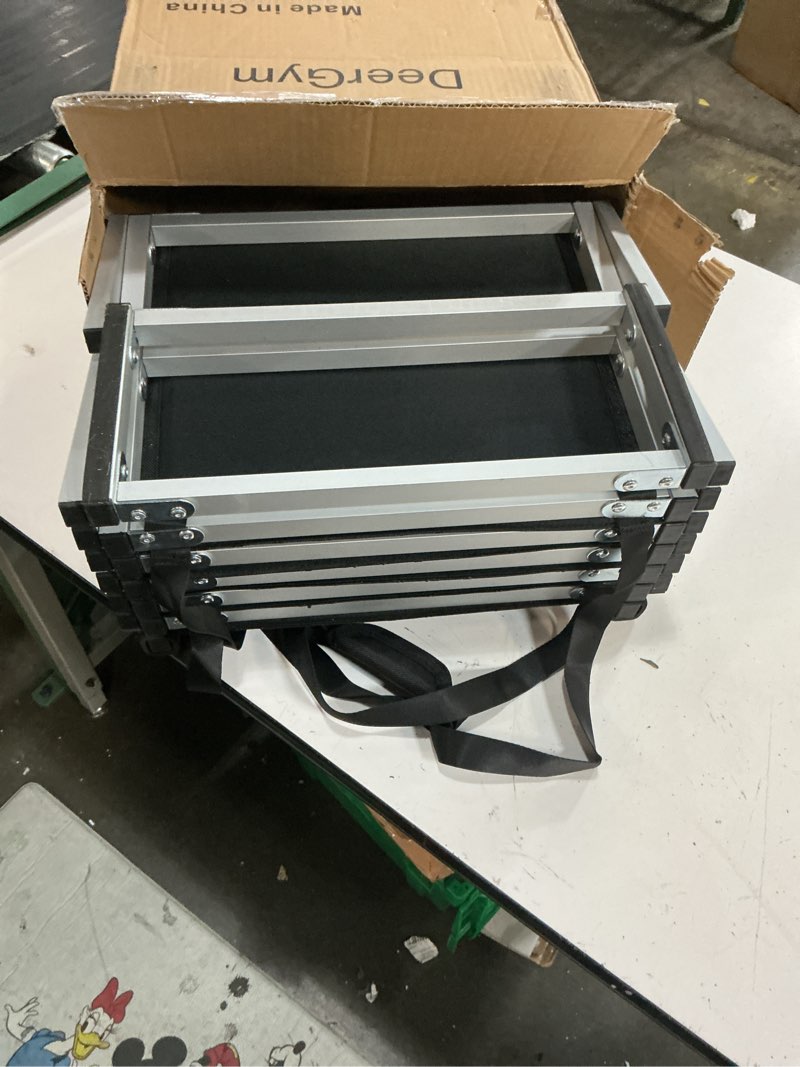 Condition photo showing New/Like New for dog stairs for large dogs - 6 step foldable dog ramp for car 43in non-slip surface support up to 230lbs - suitable for suv truck designed specifically for disabled dogs 6-steps 16" w x 38-43" h