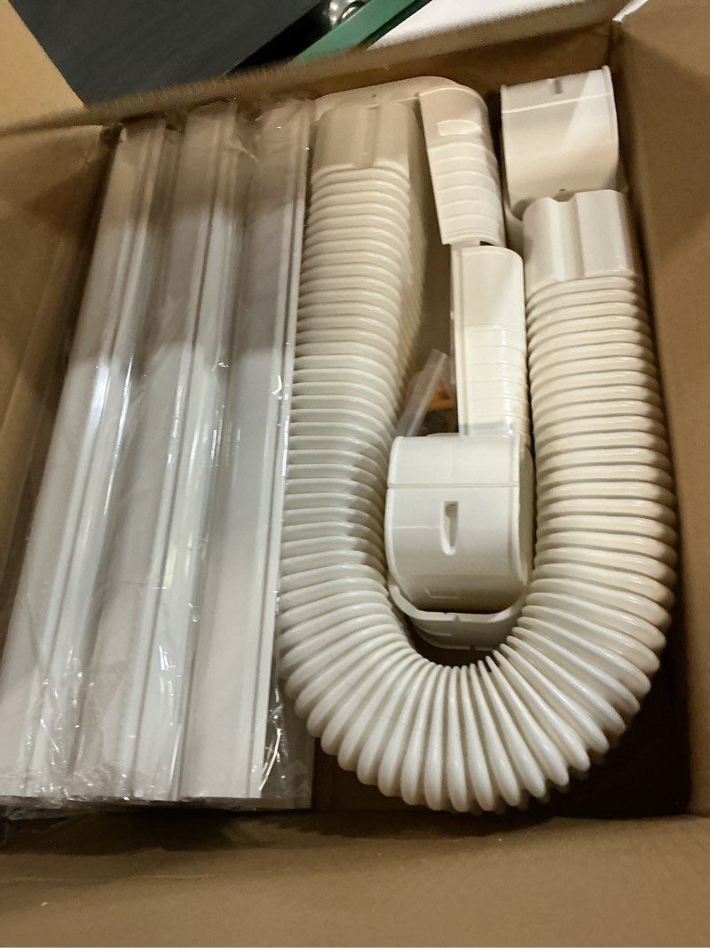 Condition photo showing Good Condition for 4\" w 9 ft line set cover kit for mini split air conditioner decorative pvc line cover kit for central air conditioner mini split ac cover for outside heat pumps tubing cover 4\" line cover kit-9ft