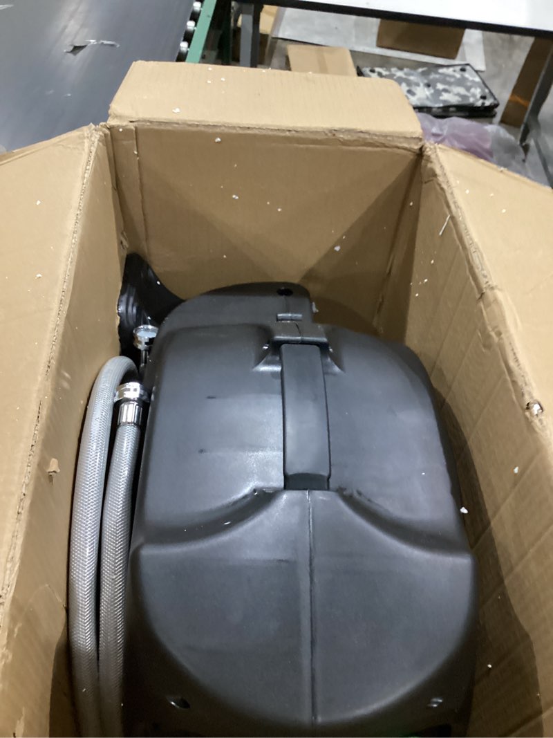 Condition photo showing Good Condition for retractable garden hose reel - 5/8 in x 100 ft automatic wall mount heavy duty automatic water hose reel with 9 patterns nozzle, kink-resistant hose, 180° swivel, auto-lock for outdoor watering