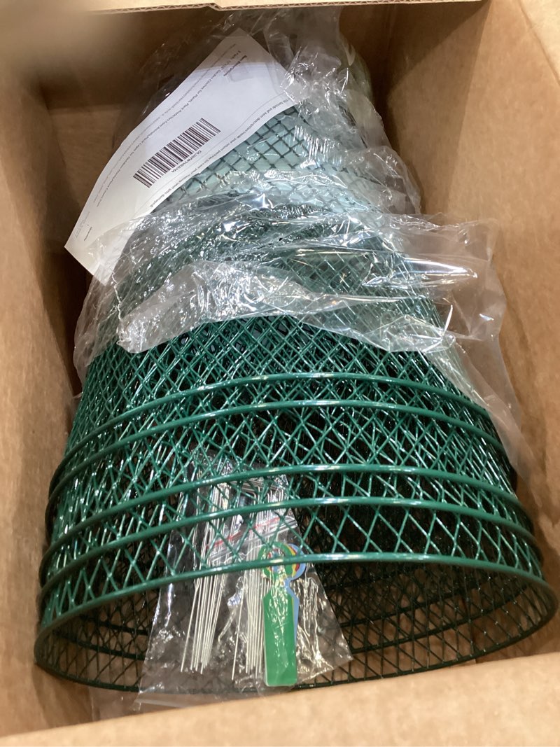 Condition photo showing Good Condition for 5 packs 12"x15" garden cloches for plants, plant protectors from animals,plant cages for outdoor plants,plant covers from animals,chicken wire cloche with stakes & labels for protect plants,vegetables