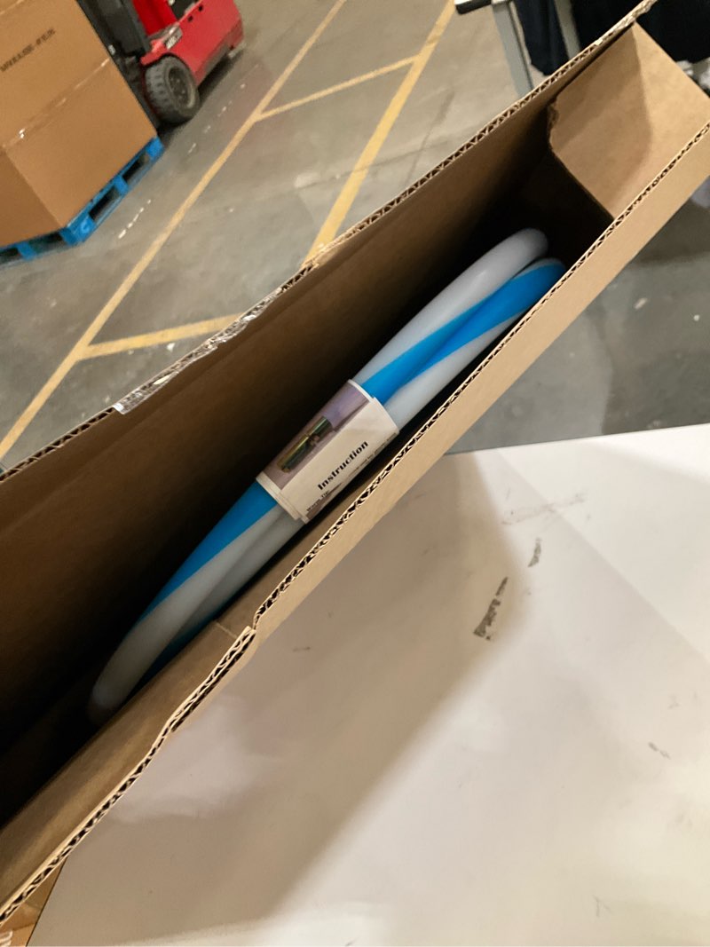 Condition photo showing Good Condition for LED Hoop Dance Exercise Light Up Hoop for Kids Adults Children, Fitness Equipment Weight Loss Color Changing Lights, Hoop Hooper Gift(Two AA Batteries are Needed. Not Included) 36in-90cm Blue