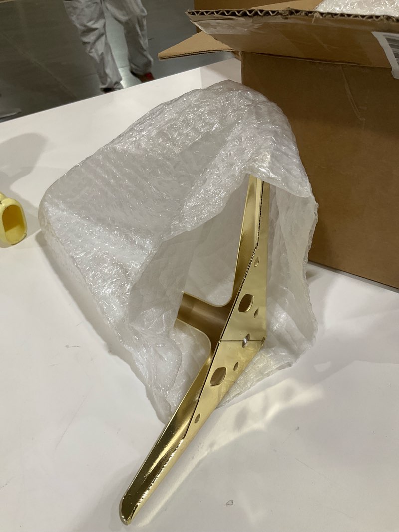 Condition photo showing Good Condition for 6 Inch Brushed Gold Furniture Legs, Metal Set of 4 for Sofa, Cabinet, Ottoman, Table, Night Stand and Dresser - DIY Replacement