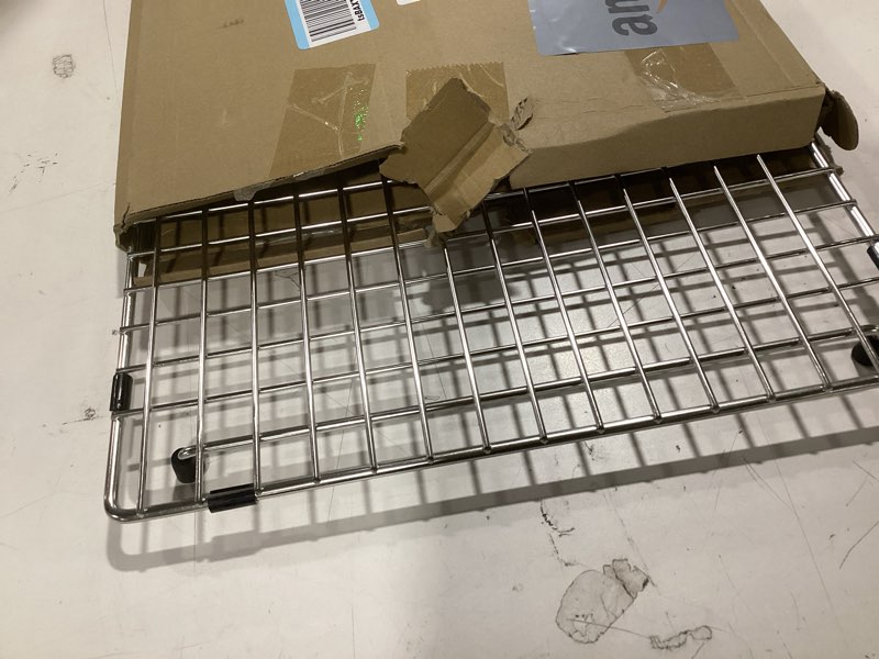Condition photo showing Good Condition for Serene Valley Sink Bottom Grid 25-1/8" x 12-7/8", Centered Drain with Corner Radius 1-1/2", Sink Grid Stainless Steel NDG2513C