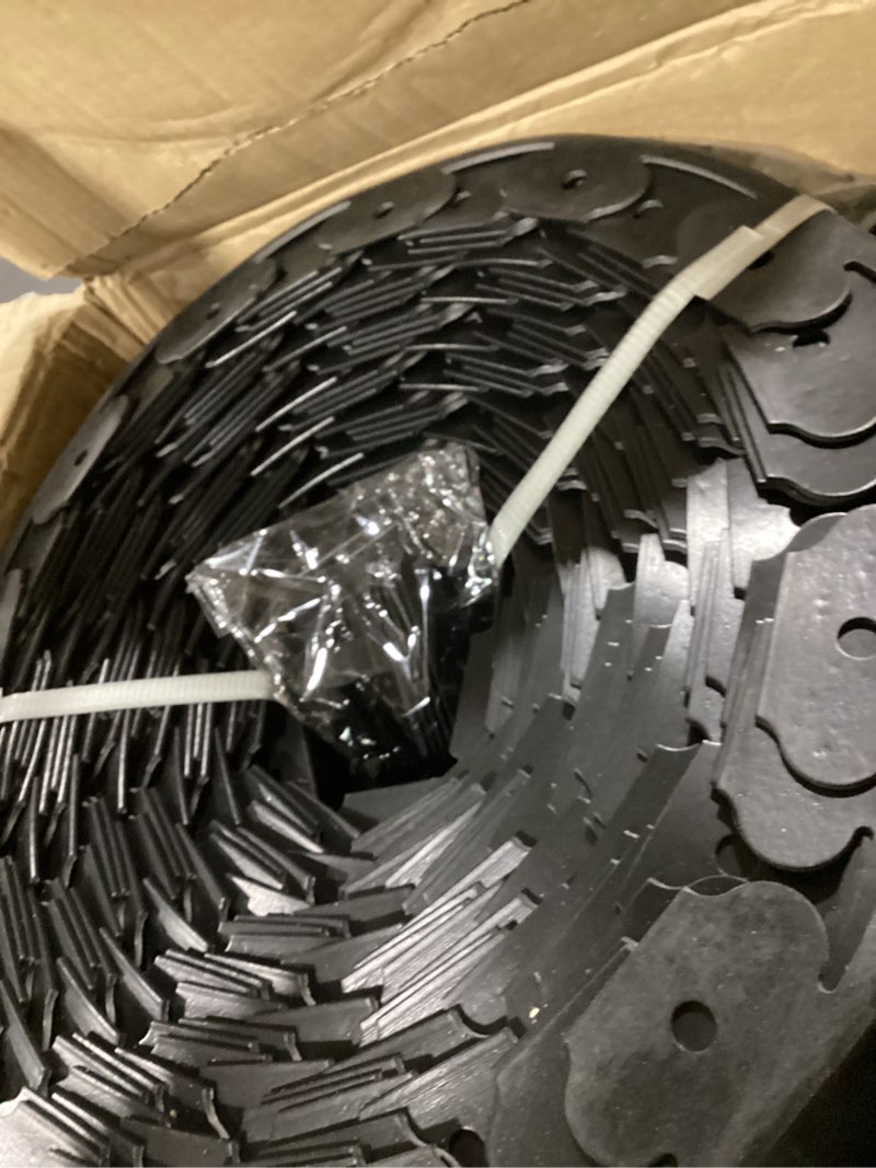Condition photo showing New/Like New for sasylvia 3'' x 200' landscape edging kit edging border coil include 120 anchoring spikes 10 connectors plastic garden border for lawn garden grass yard home(black) black 3'' x 200'
