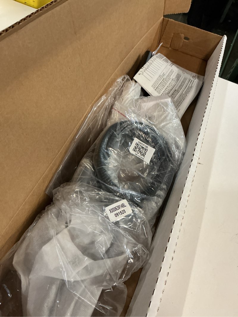 Condition photo showing As Is for Delta Faucet Compel Slide Bar Hand Held Shower with Hose, Black Handheld Shower Head, Slide Bar Hand