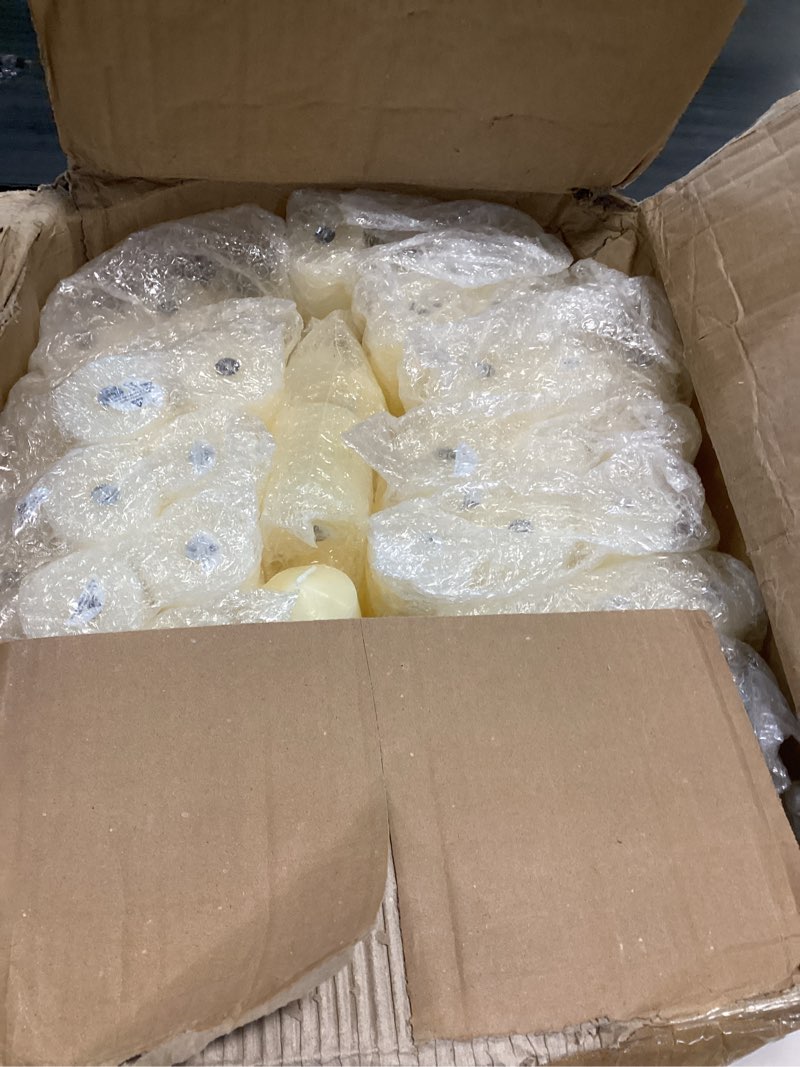 Condition photo showing Good Condition for MTLEE Set of 72 Ivory Pillar Candles 2 x 3, 2 x 6, 2 x 8 Inch Smokeless and Dripless Unscented Large Candles Long Clean Burning Rustic Pillar for Wedding Dinner Home Decor