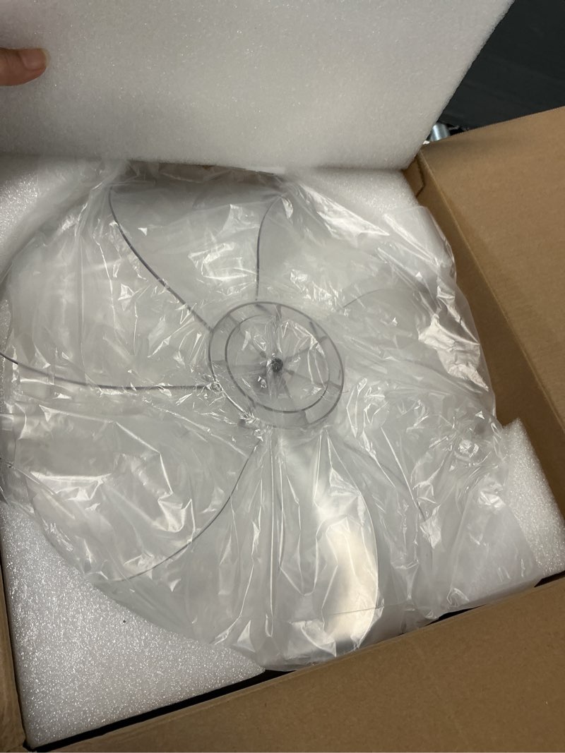 Condition photo showing Good Condition for bevenus low profile ceiling fan with lights,110v modern dimmable flower shape, remote control/app control,timing 6 gear speeds fan ceiling lamp. white