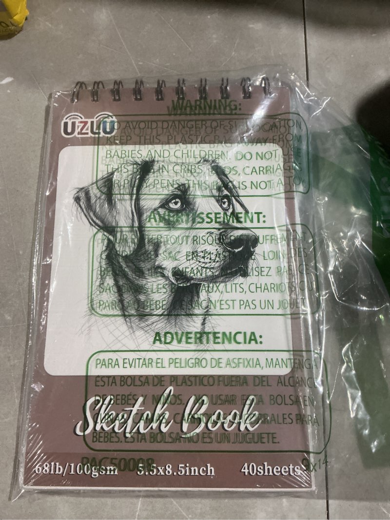 Condition photo showing Good Condition for fixsmith 5.5"x8.5" sketch book | 80 sheets (68 lb/100gsm) sketchbook | top spiral bound artist sketch pad | acid free drawing pad | ideal for kids, beginners, artists & painters | bright white 5.5"x8.5"-1 pack