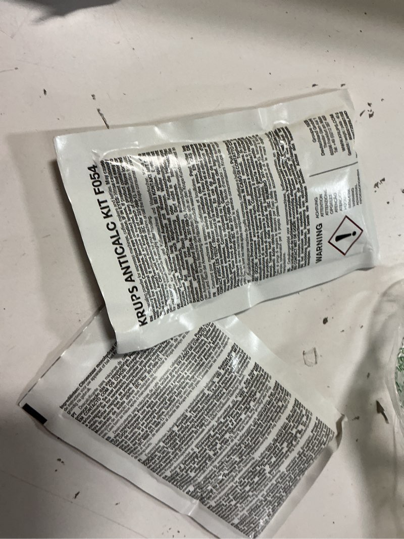 Condition photo showing Good Condition for krups f054 descaling powder for kettles coffee and espresso makers fully auto machines ea8442 and ea8250