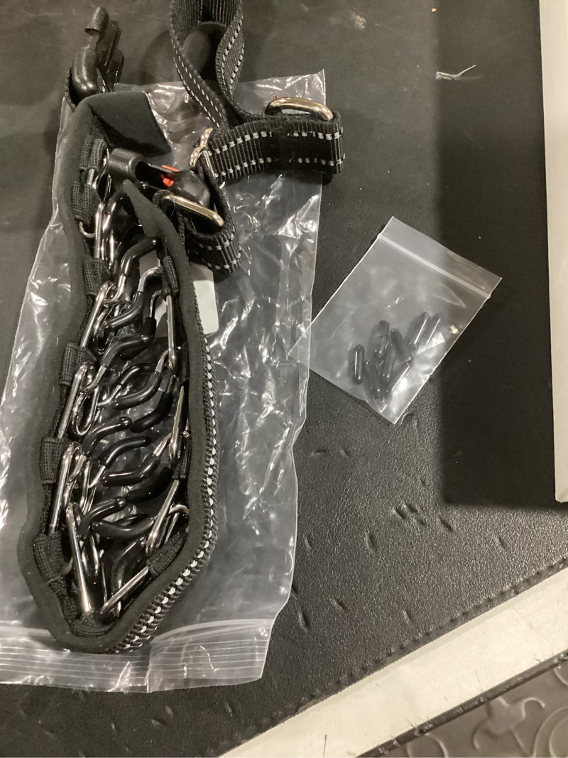 Condition photo showing Good Condition for crazy felix no pull martingale collar for large medium small dog pitbull german shepherd doberman, dog collar anti pull with buckle for training walking (black, m/l-neck 15-17", 1" wide) black m/l-neck 15-17", 1" wide
