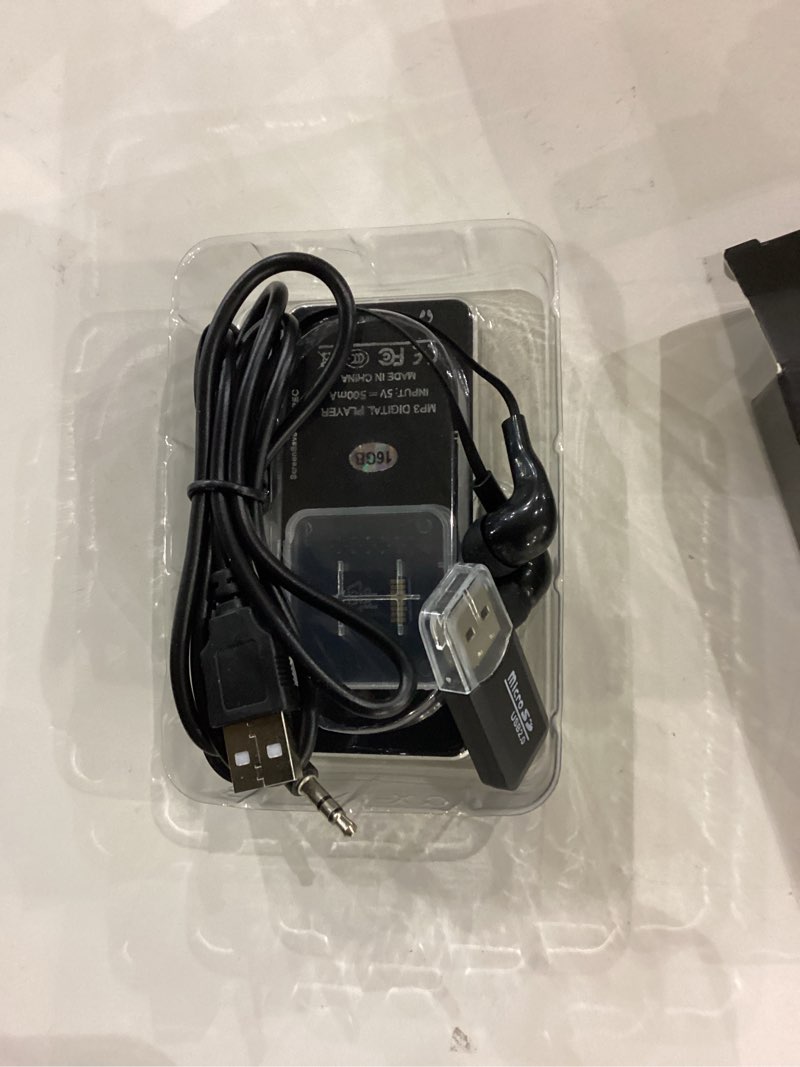 Condition photo showing As Is for 144GB MP3 Player with Bluetooth 5.2, Music Player with Built-in HD Speaker, FM Radio, Voice Recorder, HiFi Sound, E-Book, Earphones Included Black