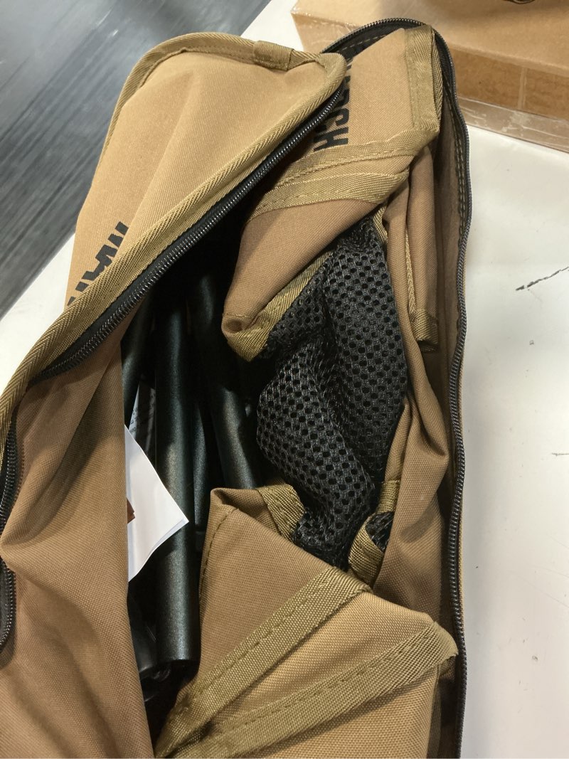 Condition photo showing Good Condition for marchway lightweight folding high back camping chair with head support, stable portable compact for outdoor camp, travel, beach, picnic, festival, hiking, backpacking (highback khaki)