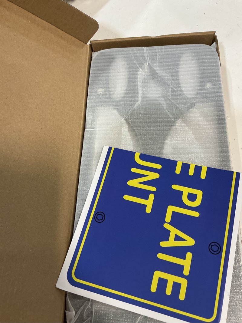 Condition photo showing New/Like New for front bumper license plate mount compatible with bmw x1 (u11) m35i and m-sport 2023-2025, no drill front license plate frames tow hook license plate bracket holder mounting kit car accessories