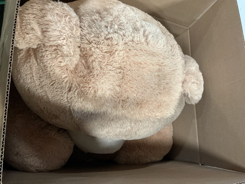 Condition photo showing Good Condition for maogolan big teddy bear, 6 feet life size huge plush stuffed animal, adorable and soft teddy bear gift for christmas, valentine's, birthday, or long distance brown 6 feet