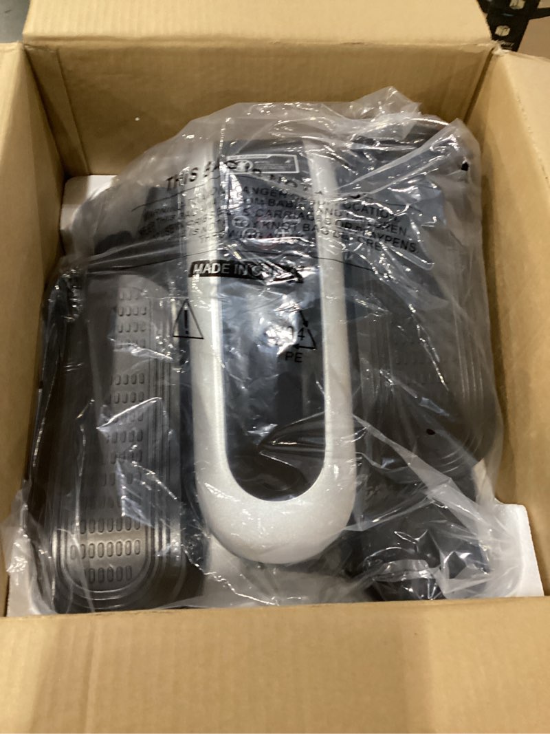 Condition photo showing Good Condition for **not tested **under desk elliptical machine,electric leg exerciser for seniors,12 adjustable speeds&12 modes with remote control,elastic rope,manual&auto mode for home office black