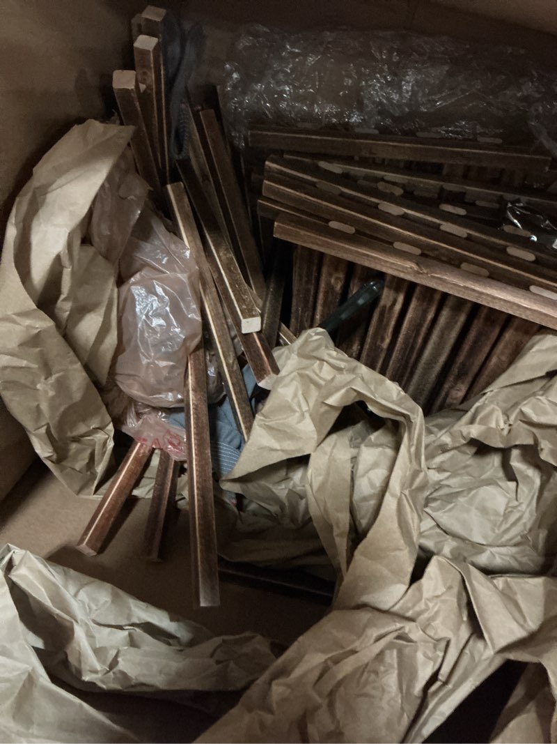 Condition photo showing As Is for Bamworld Plant Stand with Grow Light Tall Plant Shelf for Mutiple Pots Large Wood Plant Holder Rack for Patio Living Room Balcony Warm Light Brown-9 Tiers-Grow Light