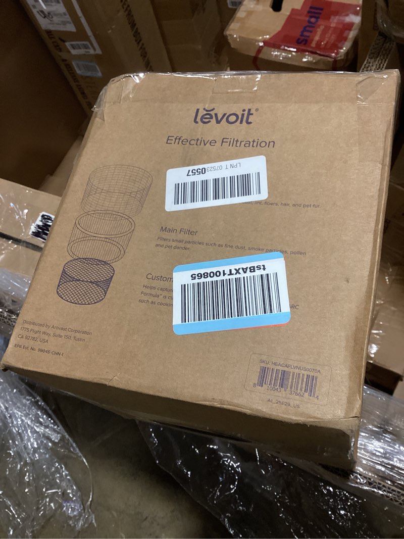 Condition photo showing As Is for levoit genuine core 400s-p air purifier pet allergy replacement filter, supports hepa sleep mode, high-efficiency activated carbon for removal of pollen, allergen, core 400s-rf-pa, 1 pack, yellow core 400s-p pet allergy filter