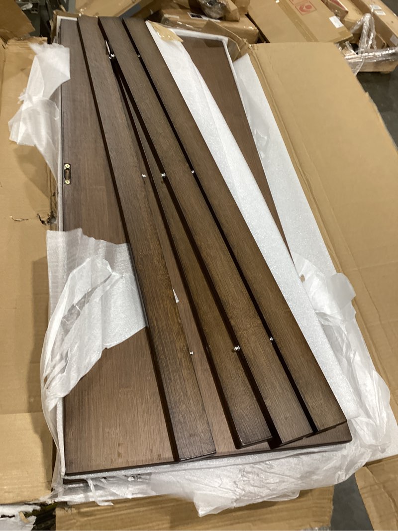 Condition photo showing Good Condition for wire shelf covers, bamboo wire rack covers for pantry, closet?kitchen (5pcs, 40" w x 16" d, walnut) walnut 40"w x 16"d 5