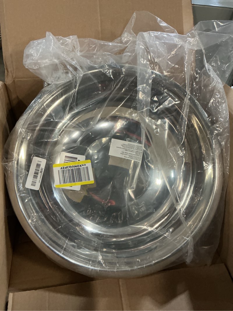 Condition photo showing Good Condition for american metalcraft 16" stainless steel mixing bowl - 13-quart durable metal bowls for mixing, large stainless steel bowl 13 quarts standard