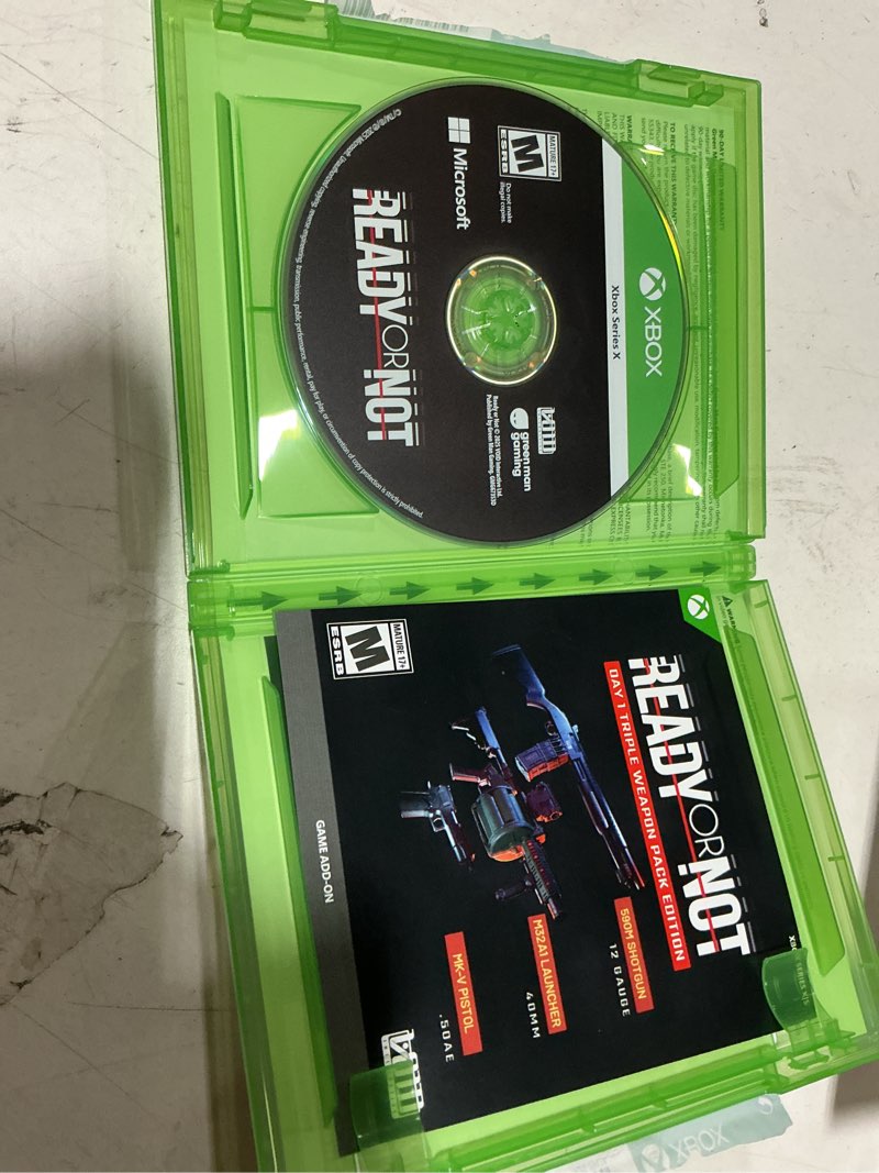 Condition photo showing Good Condition for ready or not - day 1 edition - xbox series x