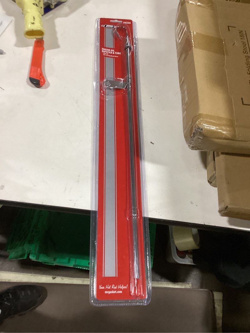 Condition photo showing New/Like New for mr. gasket 6236 oil dipstick and tube