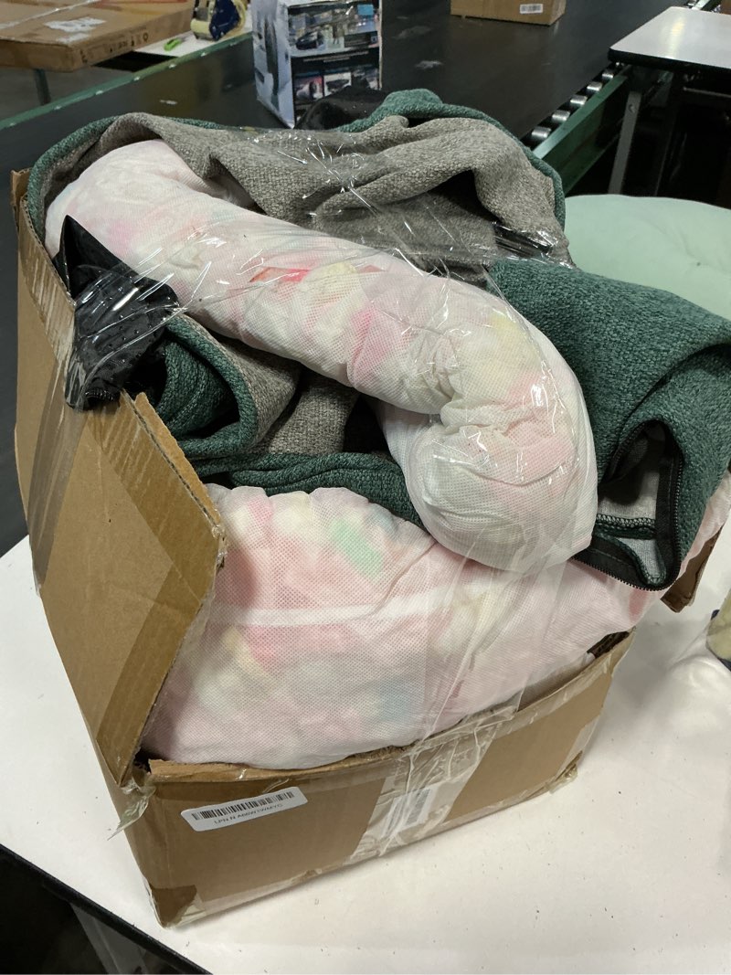 Condition photo showing As Is for Hollypet Orthopedic Rectangle Dog Bed for Large Dogs, Supportive Egg-Crate Foam Pet Beds with Removable Washable Waterproof Cover and Non-Slip Bottom, Green, 38" L x 29" W x 8.5" Th 38"L x 29"W x 8.5"Th Green