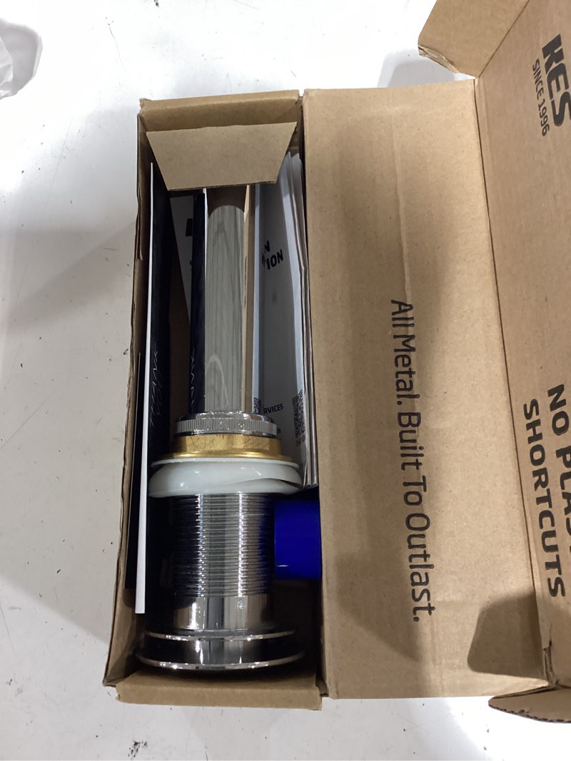 Condition photo showing Good Condition for kes bathroom sink drain without overflow vessel sink lavatory vanity pop up drain stopper polished chrome for 1.6"-1.9" sink hole, all metal rustproof brass and 304 stainless steel, s2008d-ch polished chrome no overflow, 1 pack