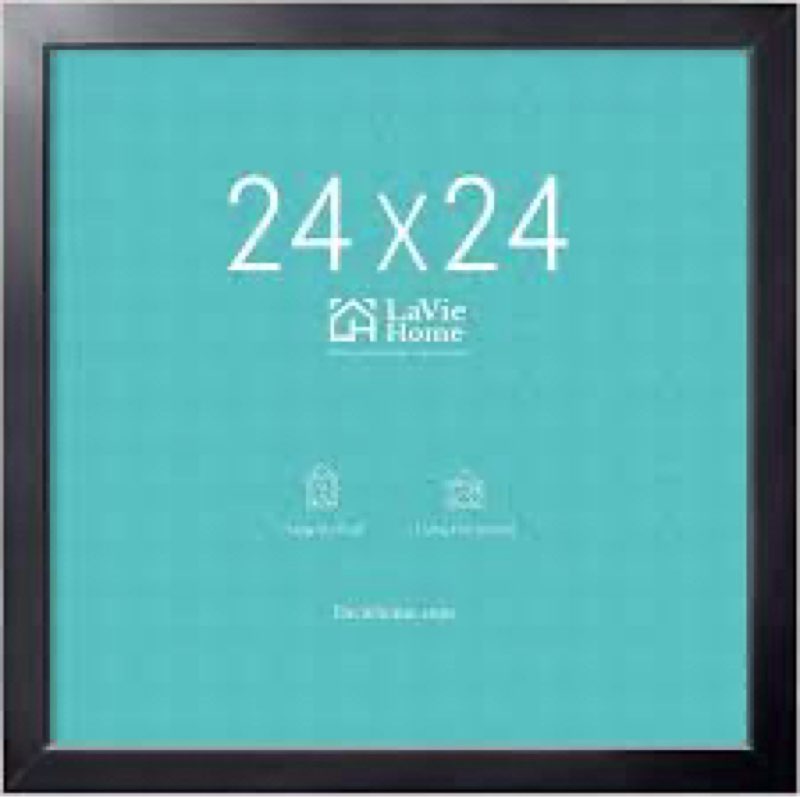 LaVie Home 24x24 Picture Frame for Wall Display, 24x24 White Picture Frame with HD Plexiglas, 24 x 2