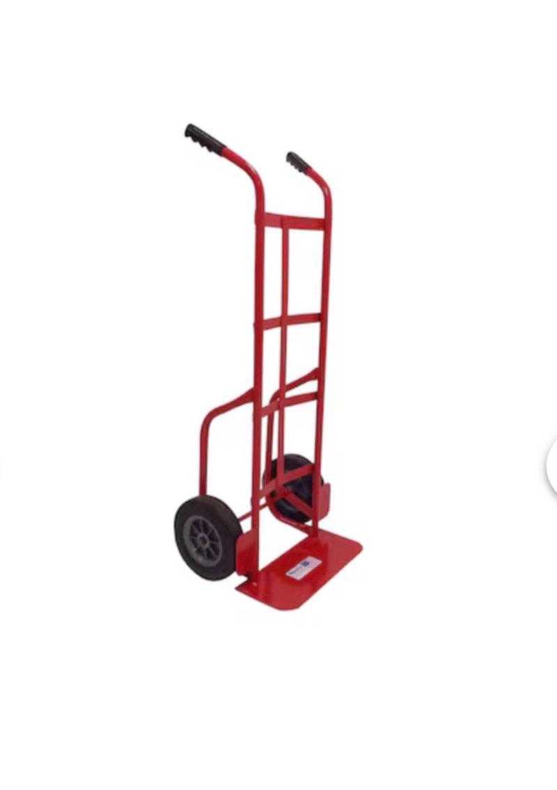 milwaukee 800-lb capacity 2 -wheel red steel standard hand truck