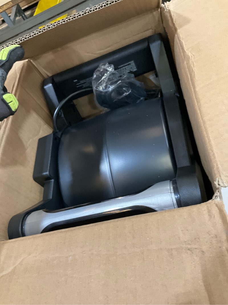 Condition photo showing Good Condition for lasko high velocity fan, 15", 375 cfm, professional utility pivoting blower fan with 3 speeds, 2 accessory outlets, 120v, black, model u15617 modern