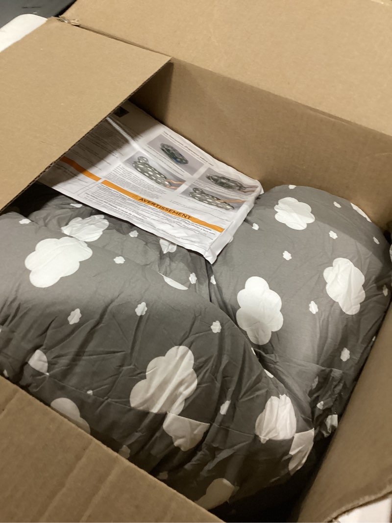 Condition photo showing Good Condition for Momcozy Original Nursing Pillow for Breastfeeding-Pioneering Safety Fence- Wider Feeding Pillows for More Support for Mom & Baby- Easier Nursing & Hand Free- Fit for All, Removable Cotton Cover Grey