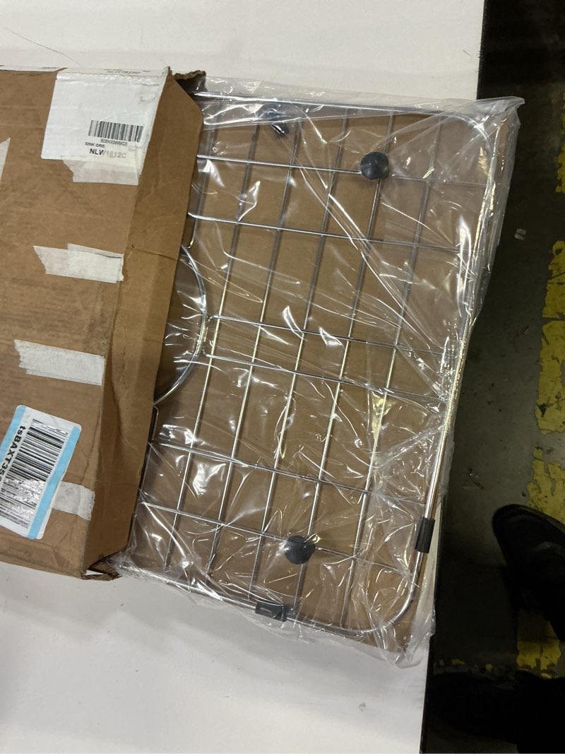 Condition photo showing Good Condition for serene valley sink grid 18" x 12-1/2", centered drain with corner radius 1-1/2", nlw1812c
