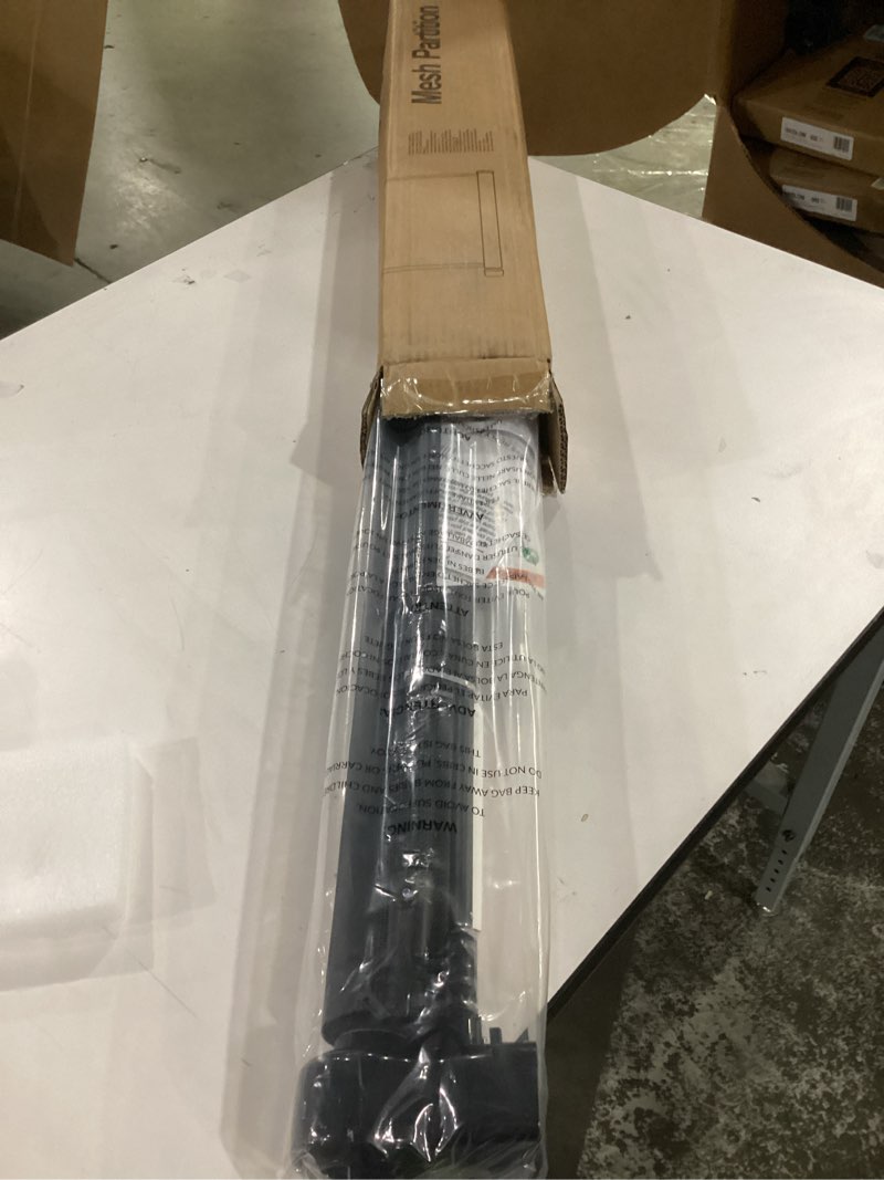 Condition photo showing As Is for similar to**** miumoon 71 inch retractable baby gates 34 inch tall, retractable gate with reinforced strip design to prevent crawling through, 6 ft retractable dog gate for stairs, doorways, hallways, indoor/outdoor black 34\" tall x 71\" wide