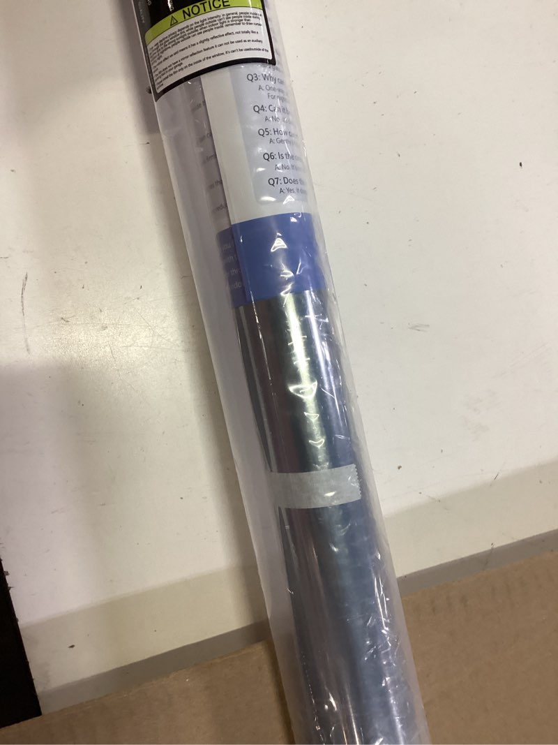 Condition photo showing Good Condition for kespen window film one way daytime privacy static cling heat control glass window tint mirror house film, silver, 47.2 inch x 13.1 feet silver 47.2 inch x 13.1 feet