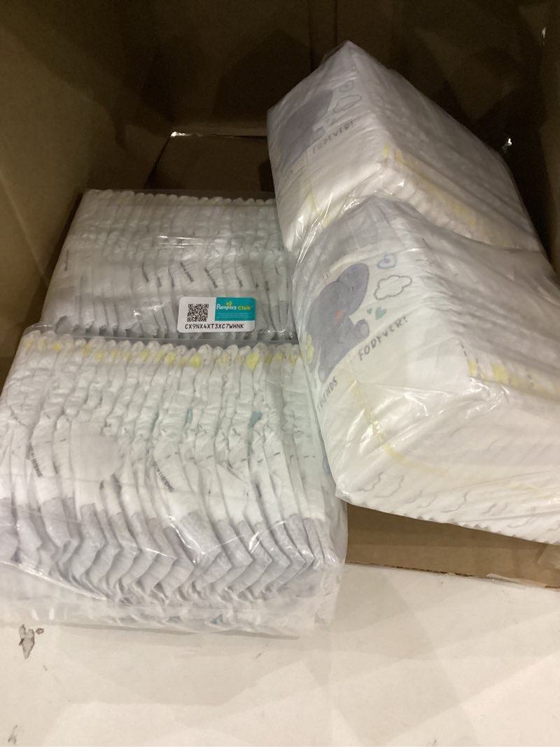 Condition photo showing As Is for Pampers Diapers - Baby Dry - Size NB, 84 Count, Absorbent Disposable Infant Diaper (Packaging May Vary) Size NB 84