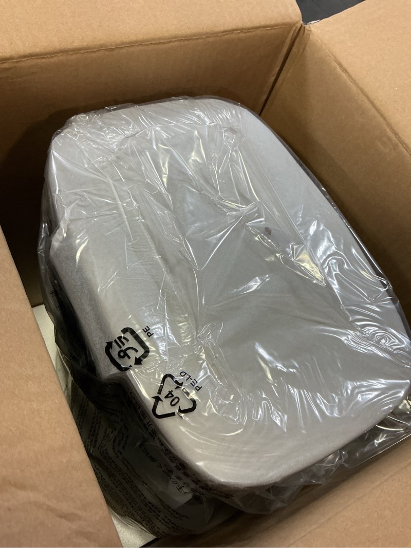 Condition photo showing Good Condition for amazon basics smudge resistant small rectangular trash can with soft-close foot pedal, brushed stainless steel, 12l/3.2 gal, 11.3x9.9x15.1 in, satin nickel finish satin nickel small, 12l/3.2 gal