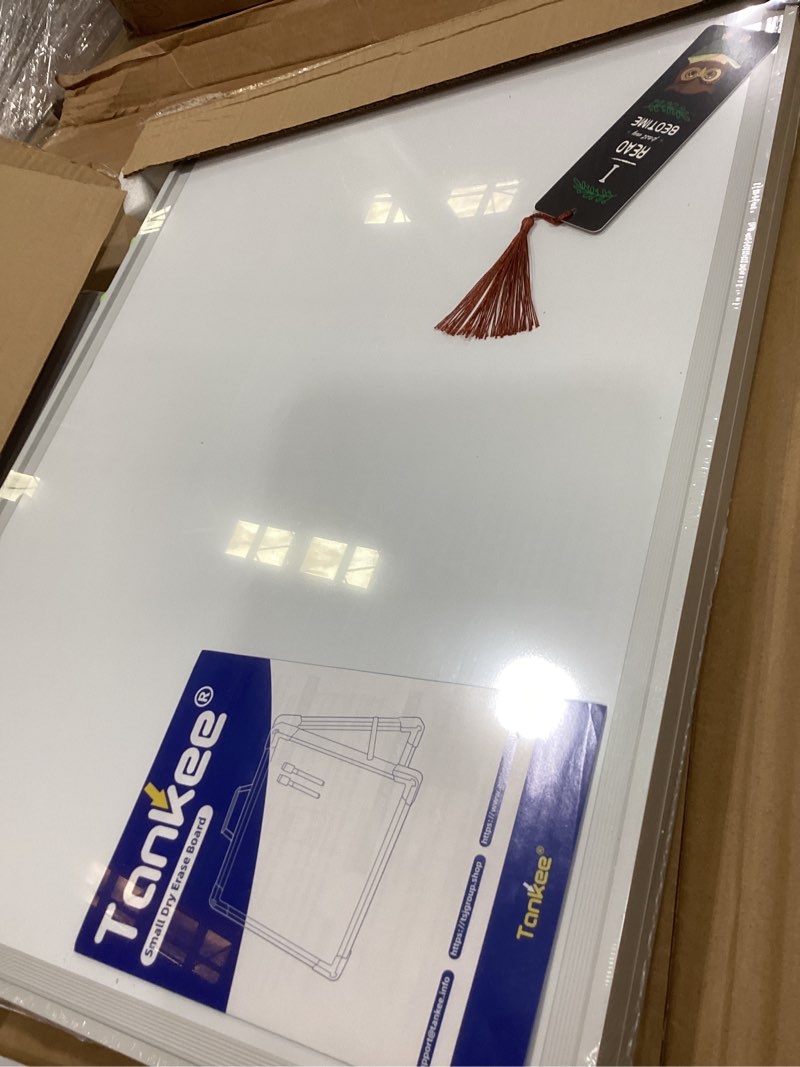 Condition photo showing Good Condition for dry erase board 18x24 double sided magnetic whiteboard with stand | portable, foldable, with stand, magnetic, desk top white board for school classroom homeschooling office home teacher student gray 24"w x 18"h
