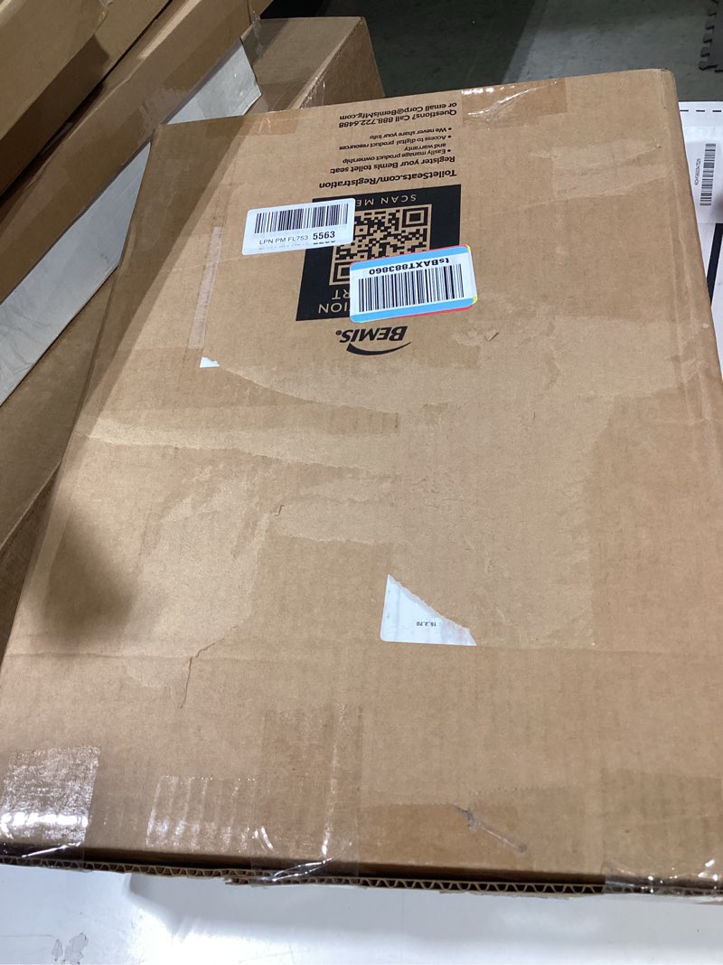 Condition photo showing Good Condition for mayfair cameron biscuit toilet seat, non slip heavy duty wood, easy clean, made in usa, elongated biscuit elongated