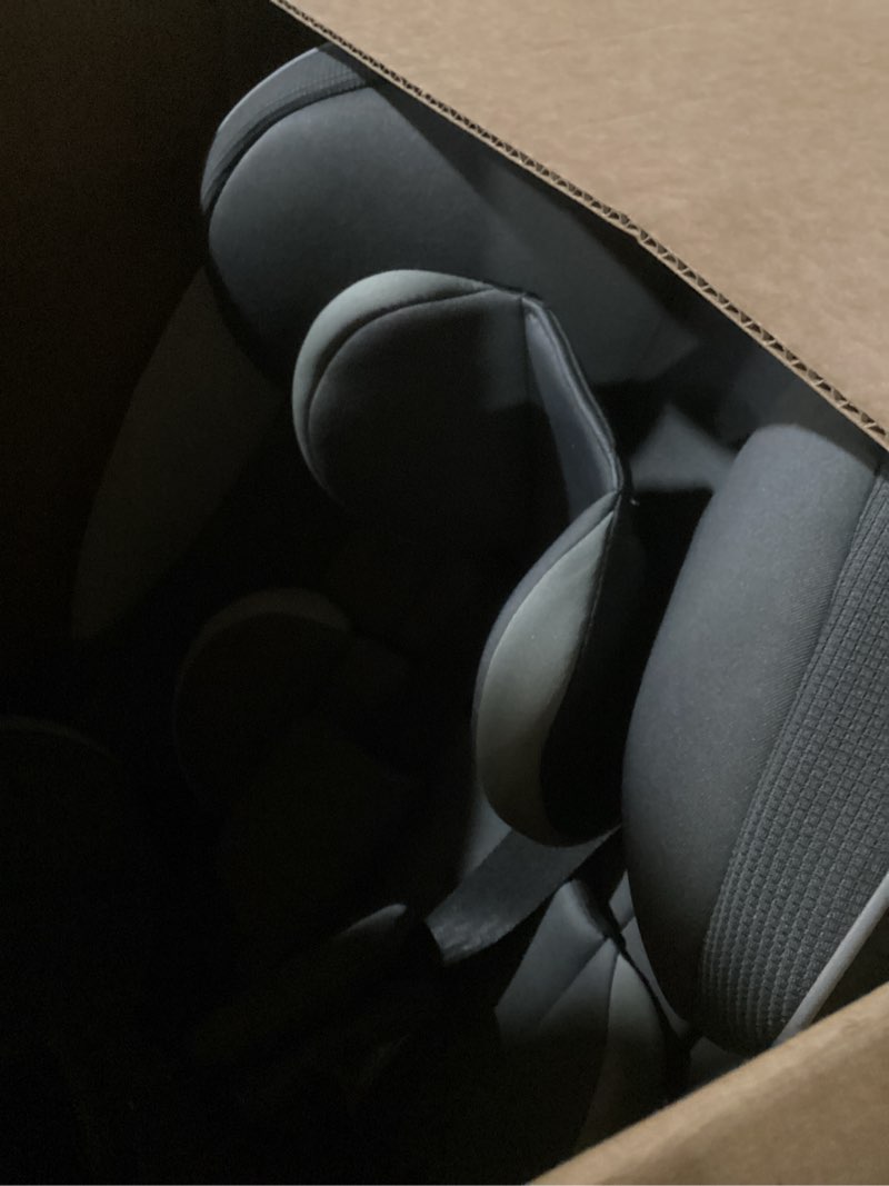Condition photo showing Good Condition for safety 1st grow and go all-in-one slim convertible car seat, rear facing, 5-40 lbs, forward facing (30–65 lbs), high back booster seat 40-100 pounds, iron frost iron frost original