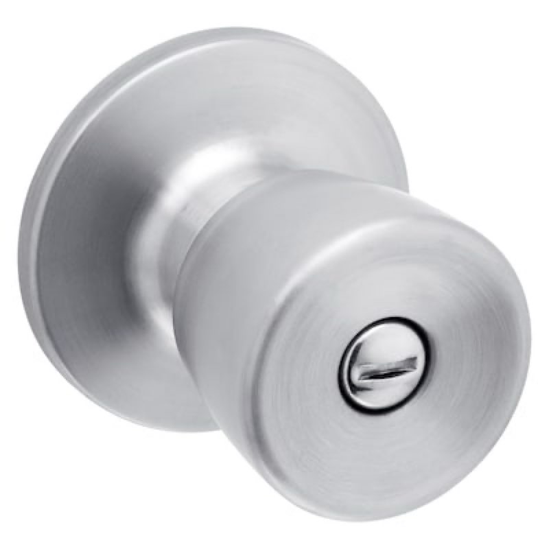 reliabilt gallo stainless steel interior or bed/bath privacy door knob