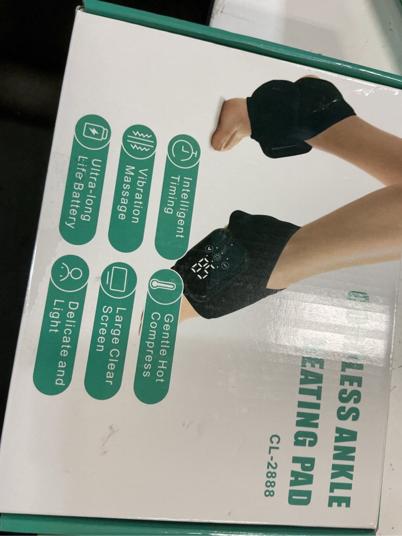 Condition photo showing New/Like New for foot renew triple method massager - 3-in-1 cordless heating foot & ankle massager for soothing comfort, portable with 3 vibrations & heat for relaxation (black 2pcs)