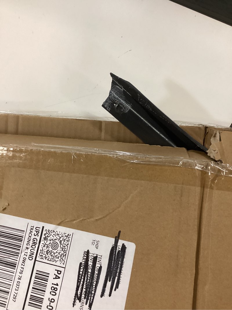 Condition photo showing As Is for muco trunk lid rear spoiler for 2020 21 22 23 toyota corolla sedan painted glossy black rear trunk boot lid wing model 1