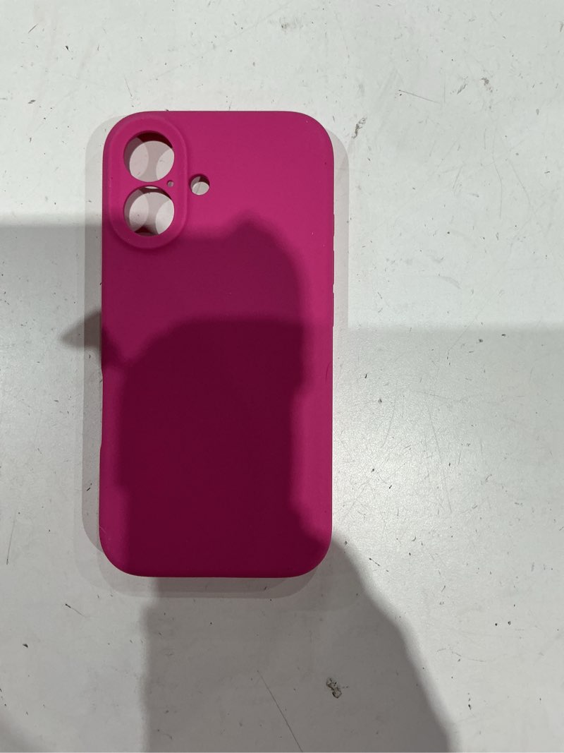 Condition photo showing Good Condition for love 3000 designed for iphone 16 case, premium silicone with [soft anti-scratch microfiber lining] shockproof protective phone case for men women girls 6.1", pitaya pitaya iphone 16 6.1inch