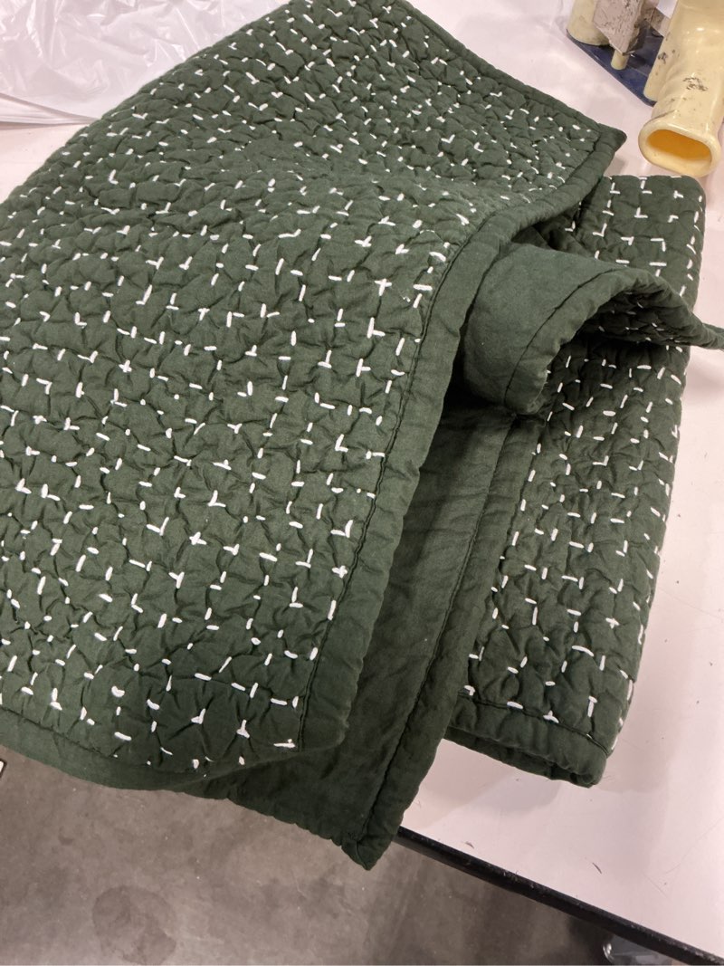 Condition photo showing Good Condition for pillowcase set green 20x26
