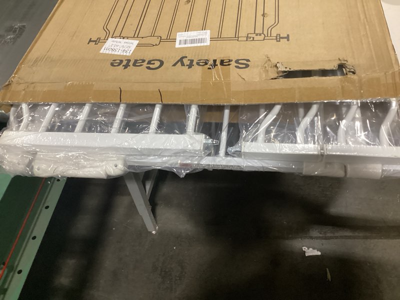 Condition photo showing Good Condition for WAOWAO Baby Gate 52.76-62.2" Extra Wide Pressure Mounted Walk Through Swing Auto Close Safety White Metal Toddler Kids Child Dog Pet Puppy for Stairs,Doorways,Kitchen White 52.8-61.8"/134.11-156.97cm